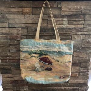 Beach Scene Tote Bag